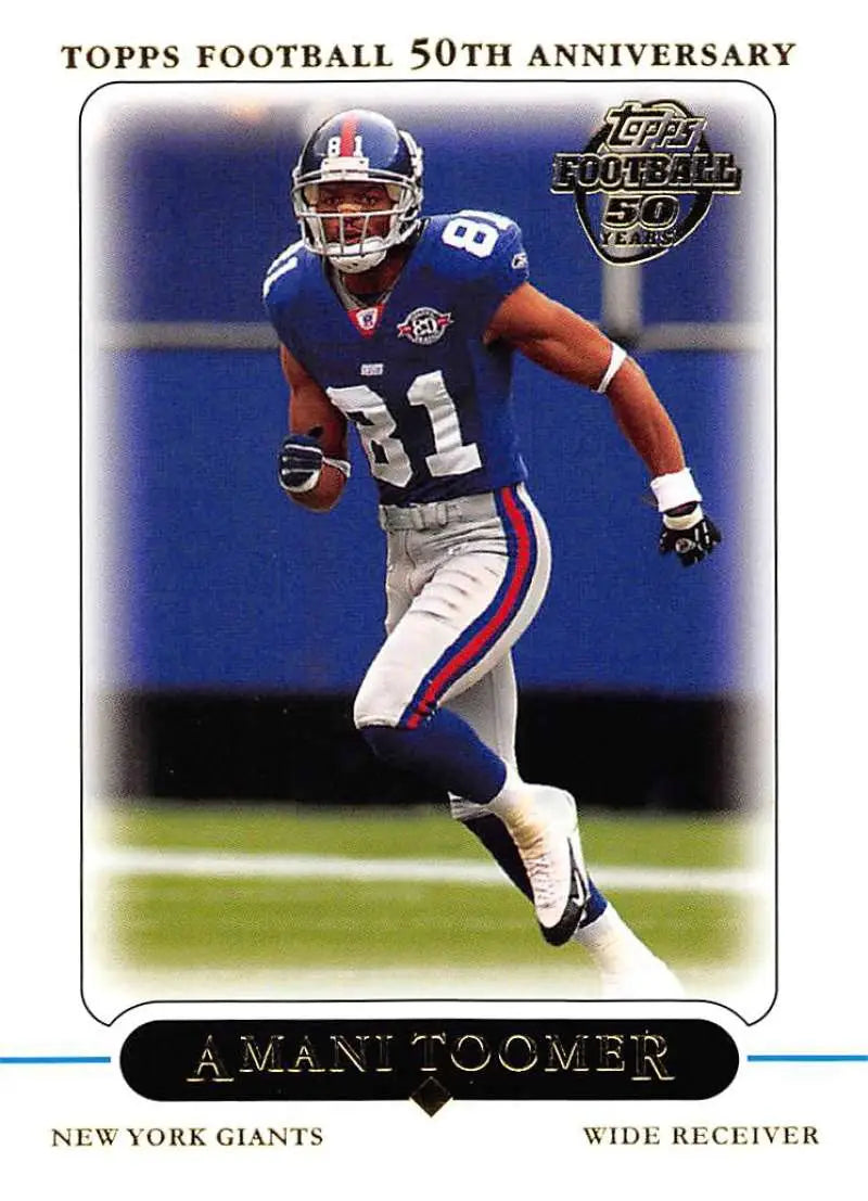 2005 Topps #217 Amani Toomer NM-MT New York Giants Football Card - Football Card Single