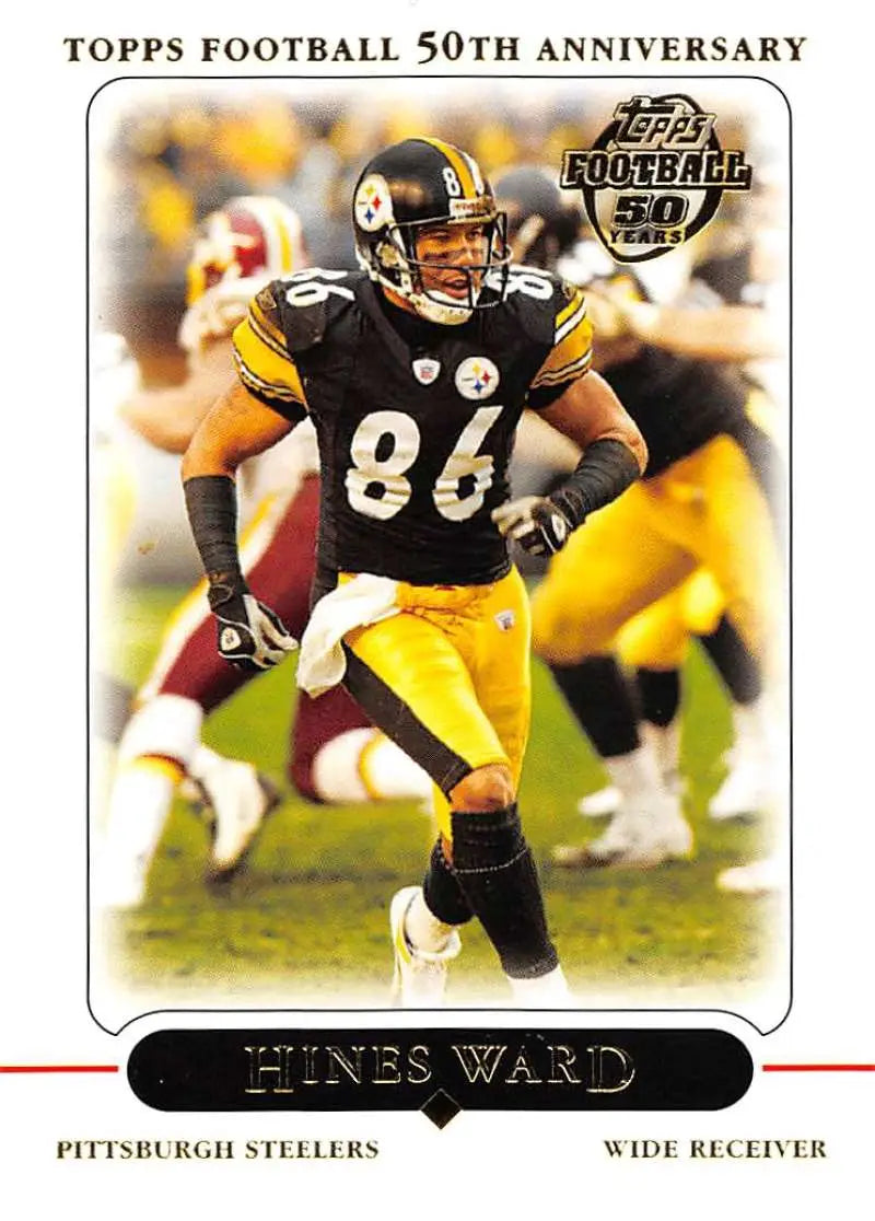2005 Topps #22 Hines Ward NM-MT Pittsburgh Steelers Football Card - Football Card Single