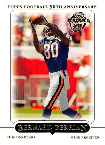 Bernard Berrian football card with original gloss from 2005 Topps Bears ID 53542