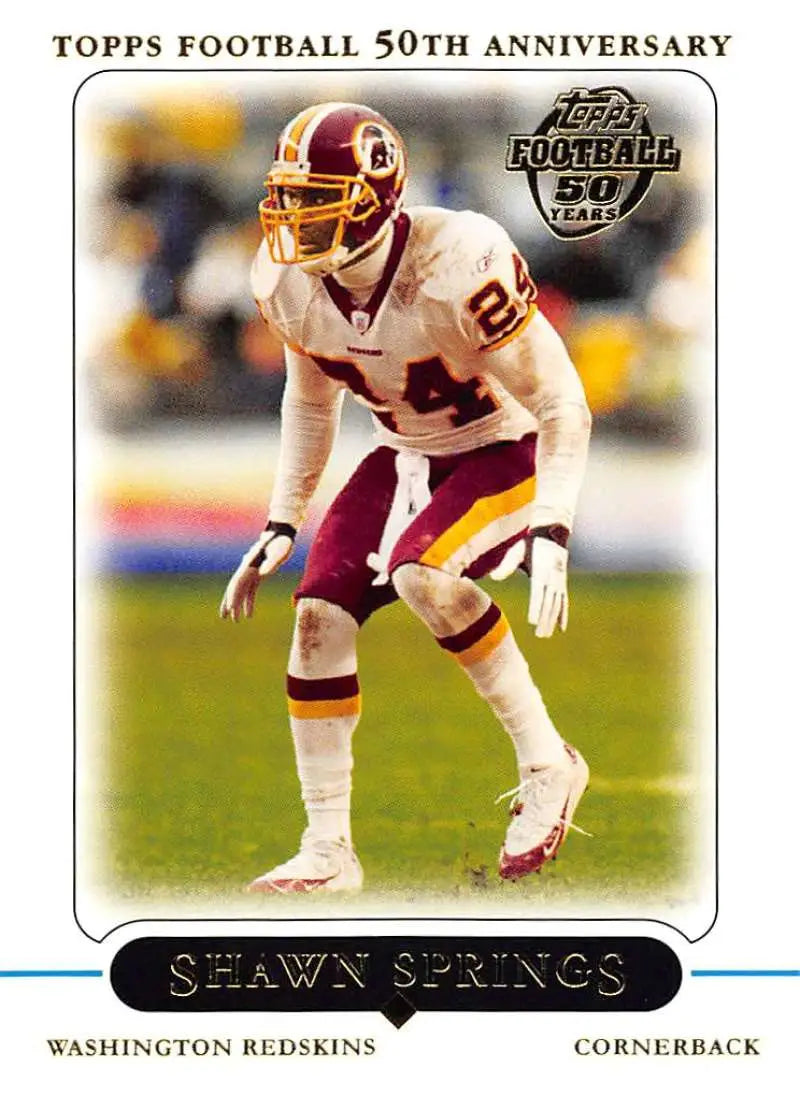 2005 Topps #240 Shawn Springs NM-MT Washington Redskins Football Card - Football Card Single