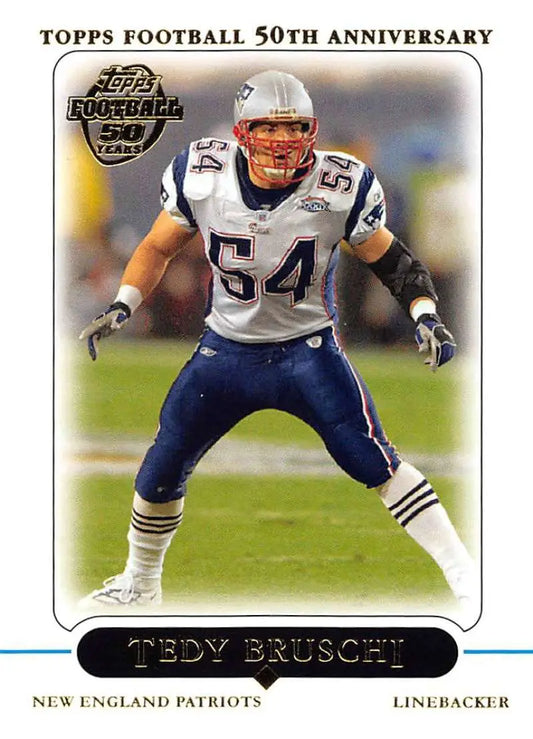 2005 Topps #255 Tedy Bruschi NM-MT New England Patriots Football Card
