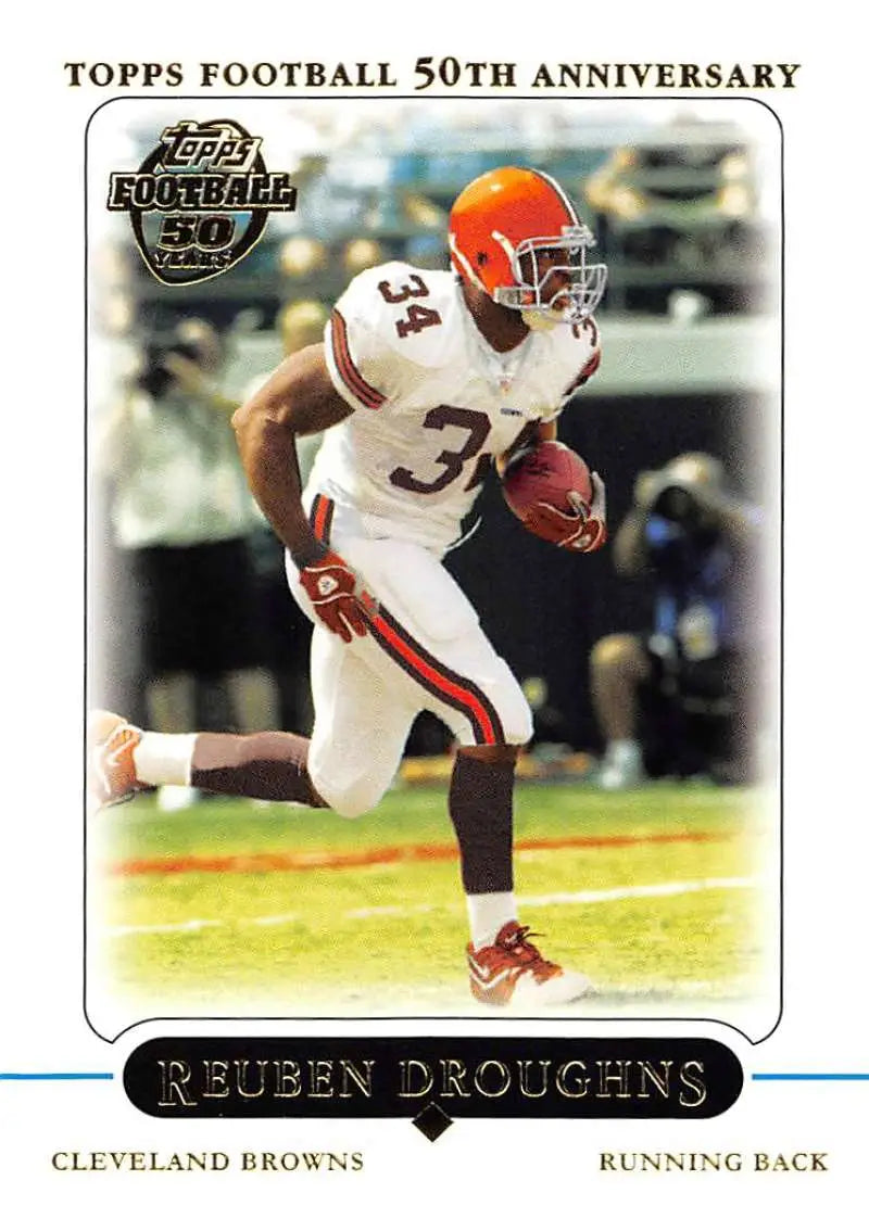 2005 Topps #257 Reuben Droughns NM-MT Cleveland Browns Football Card - Football Card Single