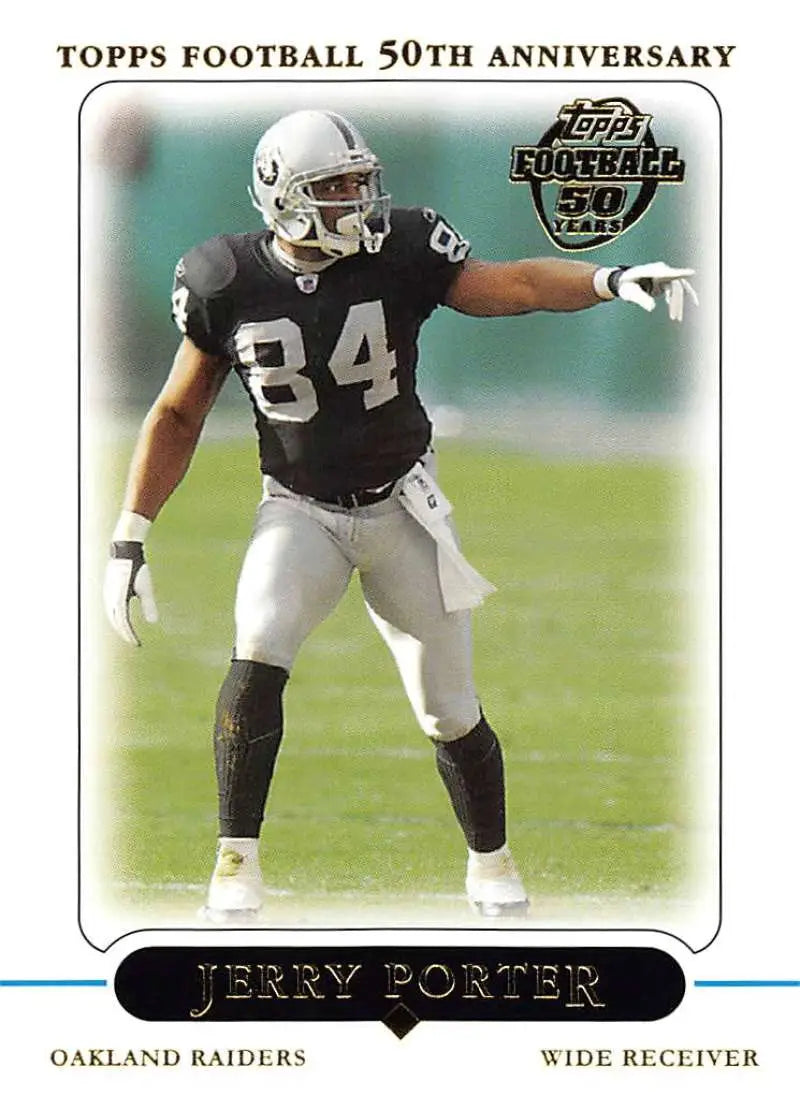 2005 Topps #265 Jerry Porter NM-MT Oakland Raiders Football Card - Football Card Single