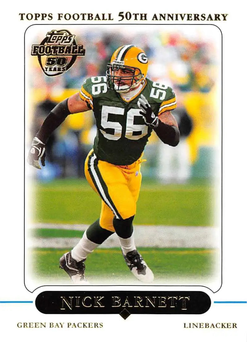 2005 Topps #28 Nick Barnett NM-MT Green Bay Packers Football Card - Football Card Single
