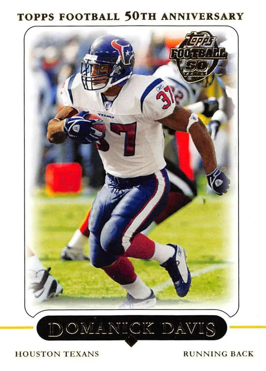 2005 Topps #3 Domanick Davis NM-MT Houston Texans Football Card - Football Card Single