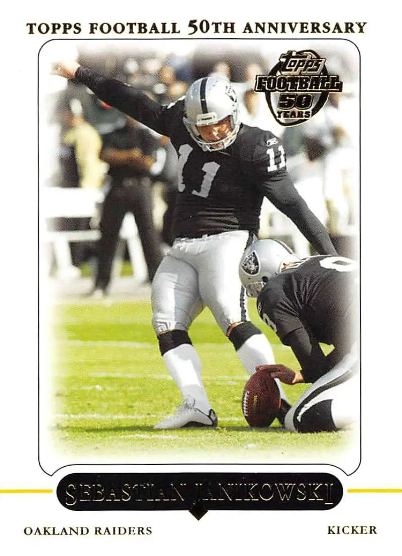 2005 Topps #304 Sebastian Janikowski NM-MT Oakland Raiders Football Card - Football Card Single