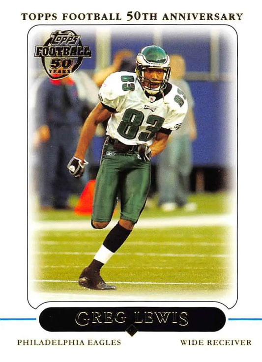 2005 Topps #308 Greg Lewis NM-MT Philadelphia Eagles Football Card - Football Card Single