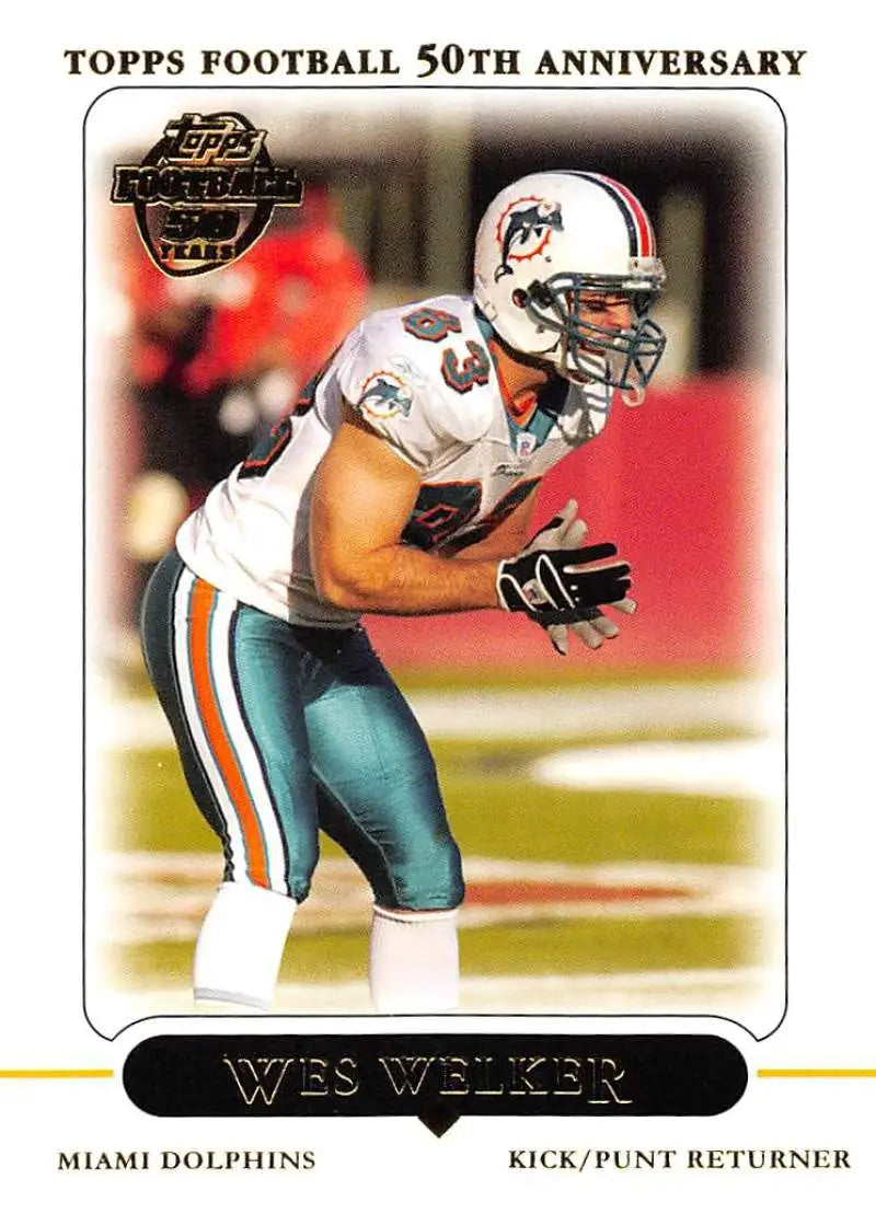 2005 Topps #309 Wes Welker NM-MT Miami Dolphins Football Card - Football Card Single