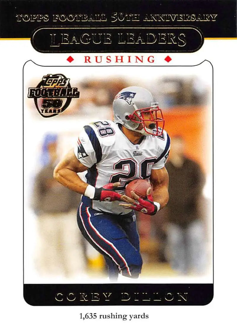2005 Topps #317 Corey Dillon NM-MT New England Patriots Football Card - Football Card Single