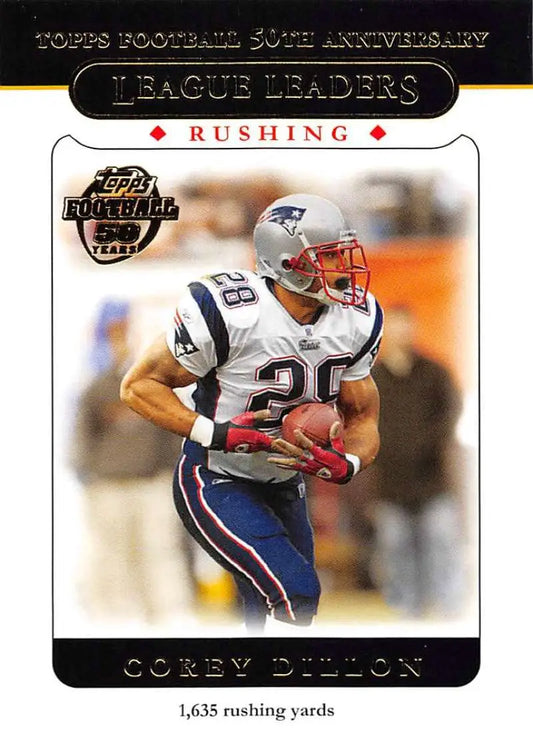 2005 Topps #317 Corey Dillon NM-MT New England Patriots Football Card - Football Card Single