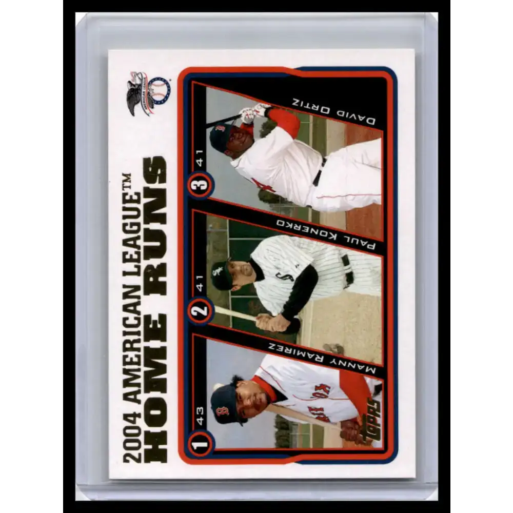 2005 Topps #339 Ramirez/Konerko/Ortiz LL NM-MT BRed Sox/White Sox Baseball Card - Baseball Card Single