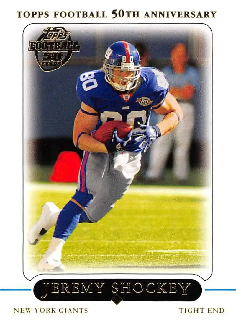 2005 Topps #34 Jeremy Shockey NM-MT New York Giants Football Card - Football Card Single