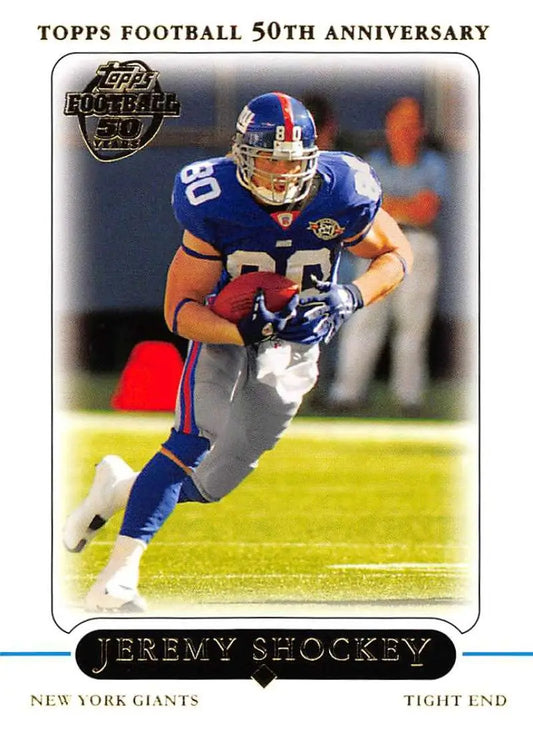 2005 Topps #34 Jeremy Shockey NM-MT New York Giants Football Card - Football Card Single