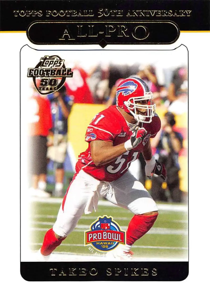 2005 Topps #345 Takeo Spikes NM-MT Buffalo Bills Football Card - Football Card Single