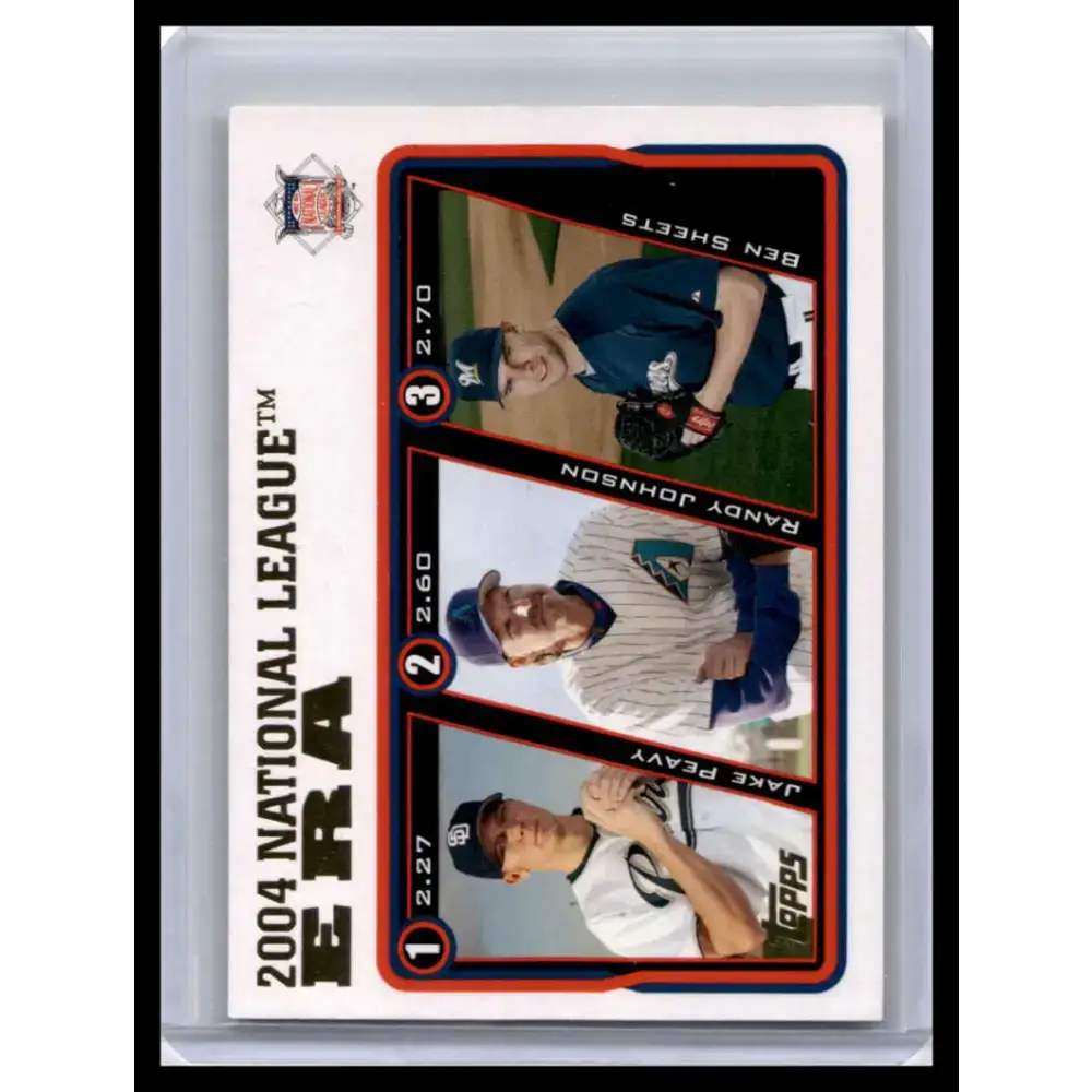 2005 Topps #347 Peavy/Johnson/Sheets LL NM-MT Padres/Diamondbacks/Brewers Baseball Card - Baseball Card Single