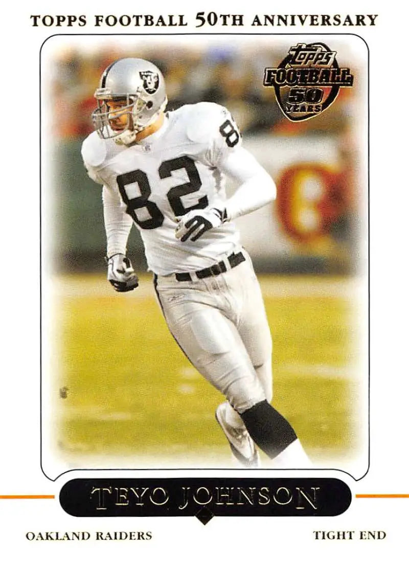 2005 Topps #35 Teyo Johnson NM-MT Oakland Raiders Football Card - Football Card Single