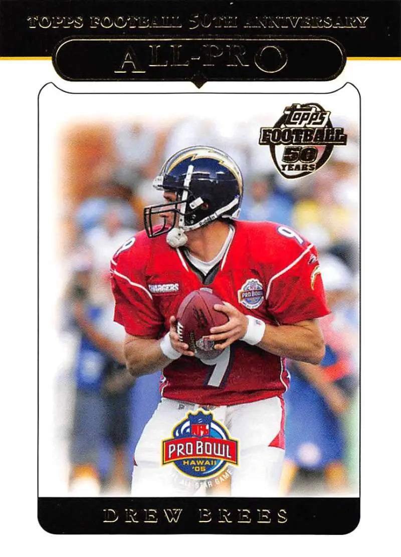 2005 Topps #356 Drew Brees NM-MT San Diego Chargers Football Card - Football Card Single
