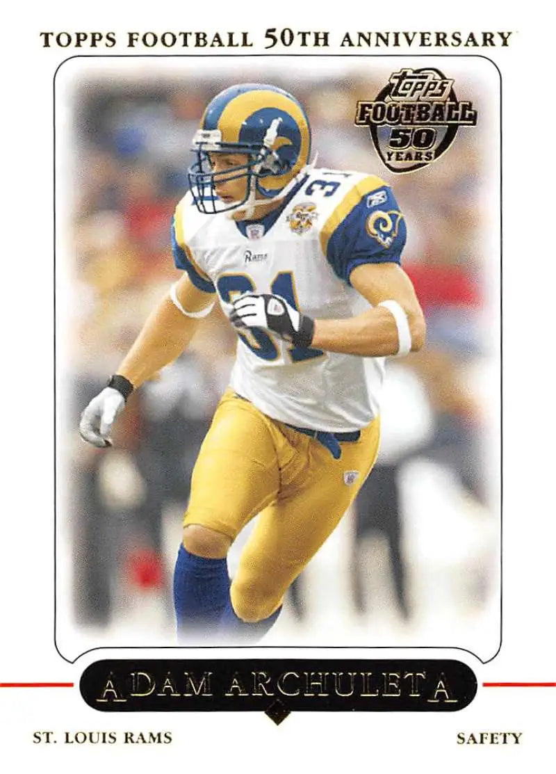2005 Topps #36 Adam Archuleta NM-MT St. Louis Rams Football Card - Football Card Single