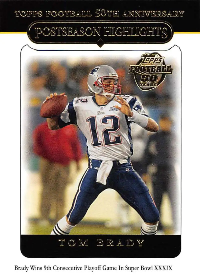 2005 Topps #360 Tom Brady NM-MT New England Patriots Football Card - Football Card Single