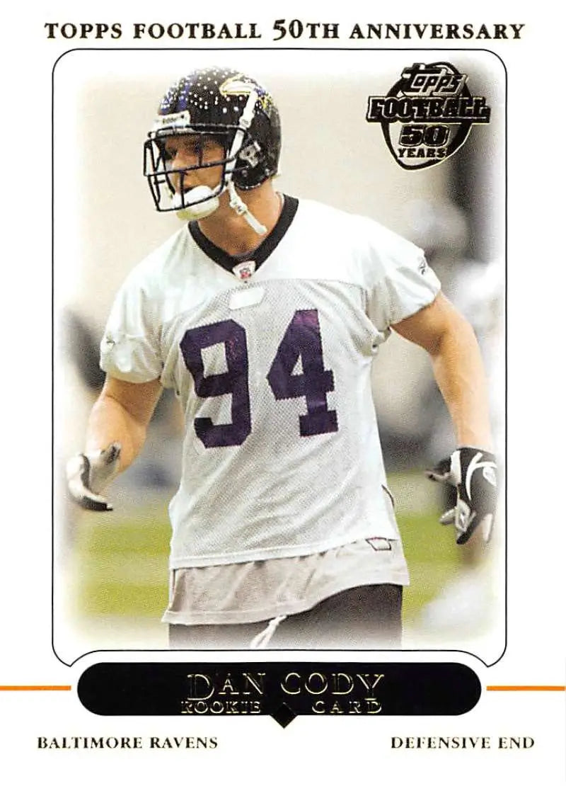 2005 Topps #362 Dan Cody NM-MT RC Rookie Baltimore Ravens Football Card - Football Card Single