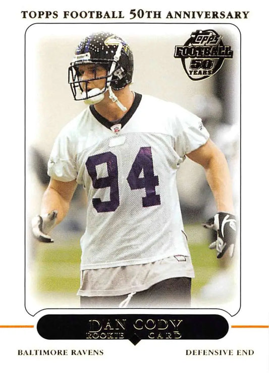 2005 Topps #362 Dan Cody NM-MT RC Rookie Baltimore Ravens Football Card