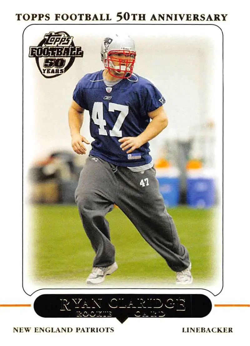 2005 Topps #363 Ryan Claridge NM-MT RC Rookie New England Patriots Football Card - Football Card Single