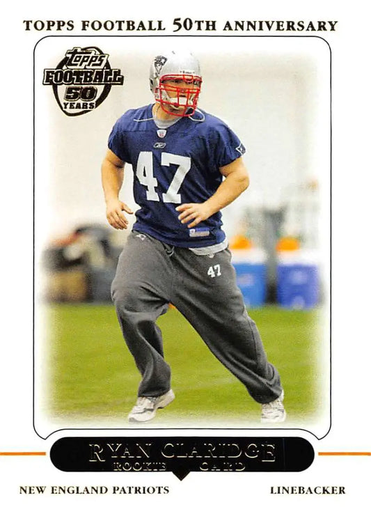 2005 Topps #363 Ryan Claridge NM-MT RC Rookie New England Patriots Football Card