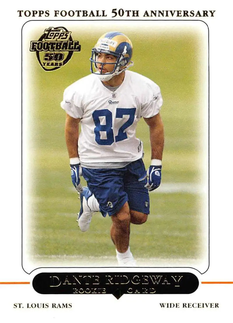 2005 Topps #372 Dante Ridgeway NM-MT RC Rookie St. Louis Rams Football Card - Football Card Single