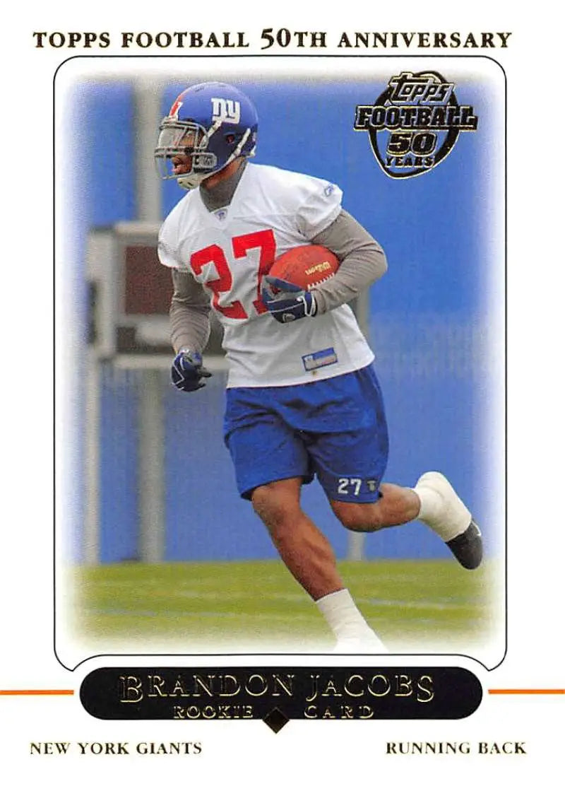 2005 Topps #378 Brandon Jacobs NM-MT RC Rookie New York Giants Football Card - Football Card Single