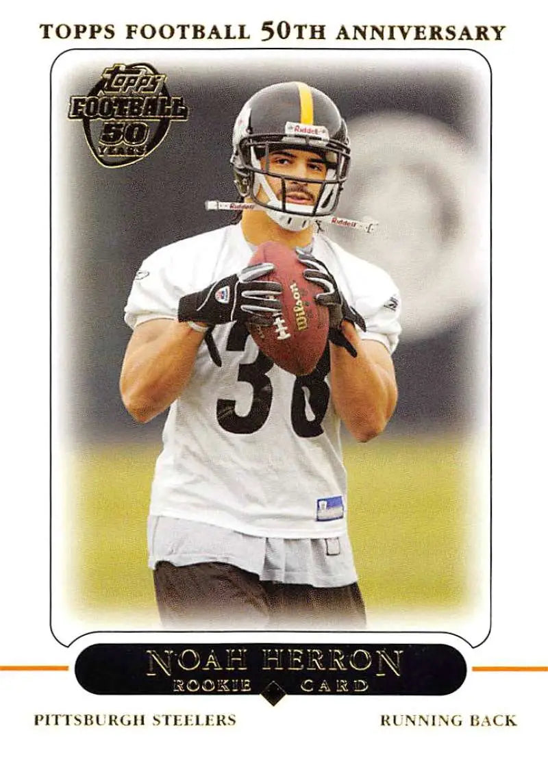 2005 Topps #379 Noah Herron NM-MT RC Rookie Pittsburgh Steelers Football Card - Football Card Single