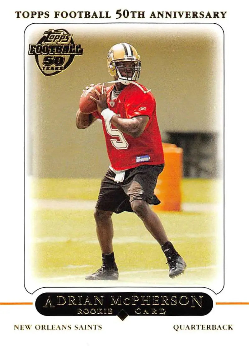 2005 Topps #382 Adrian McPherson NM-MT RC Rookie New Orleans Saints Football Card - Football Card Single