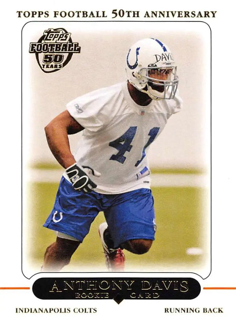 2005 Topps #386 Anthony Davis NM-MT RC Rookie Indianapolis Colts Football Card - Football Card Single