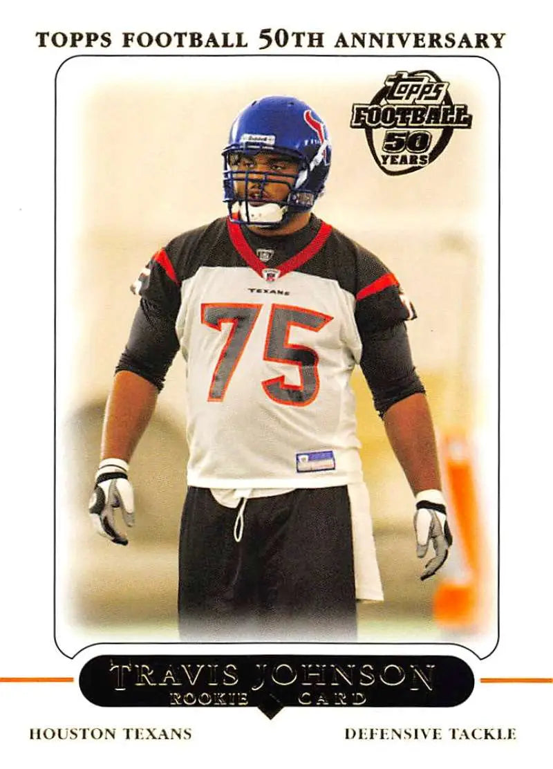 2005 Topps #389 Travis Johnson NM-MT RC Rookie Houston Texans Football Card