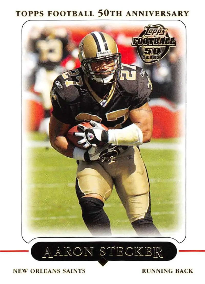 2005 Topps #40 Aaron Stecker NM-MT New Orleans Saints Football Card - Football Card Single