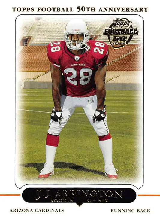 2005 Topps #407 J.J. Arrington NM-MT RC Rookie Arizona Cardinals Football Card - Football Card Single