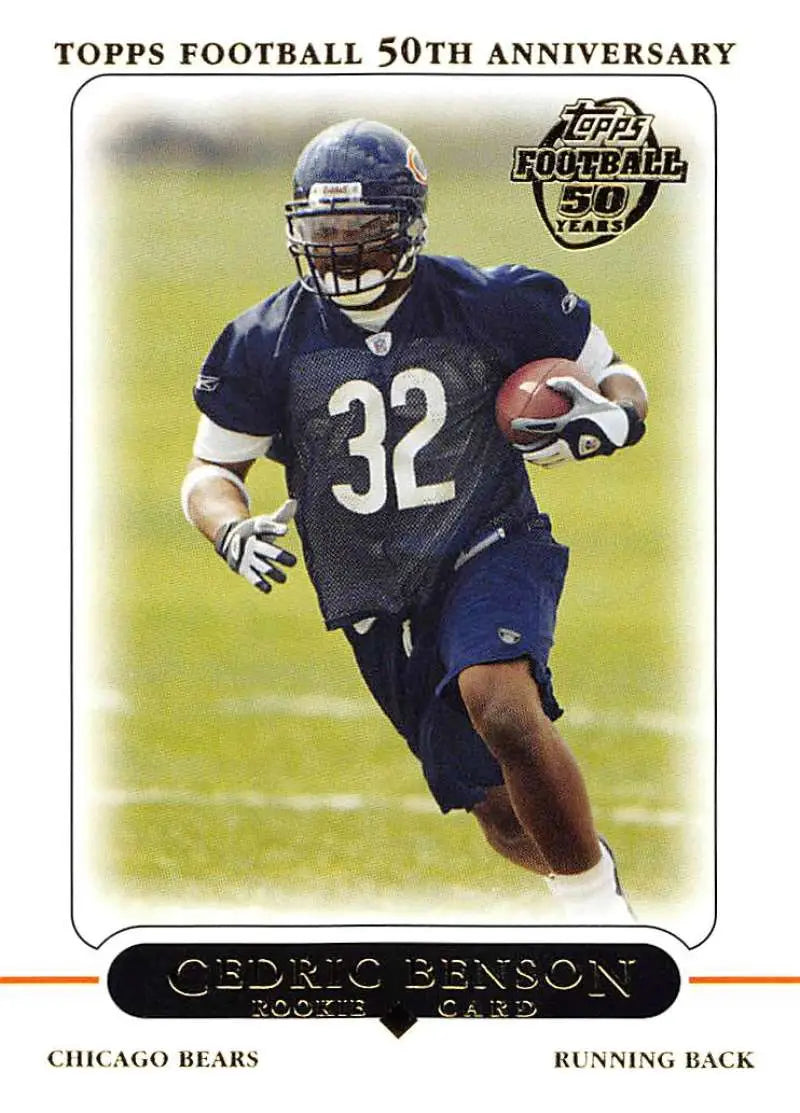 2005 Topps #408 Cedric Benson NM-MT RC Rookie Chicago Bears Football Card - Football Card Single
