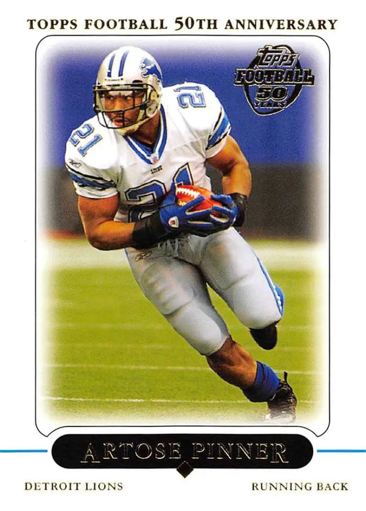 2005 Topps #41 Artose Pinner NM-MT Detroit Lions Football Card - Football Card Single