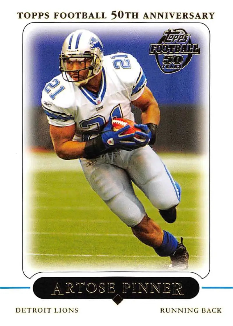 2005 Topps #41 Artose Pinner NM-MT Detroit Lions Football Card - Football Card Single