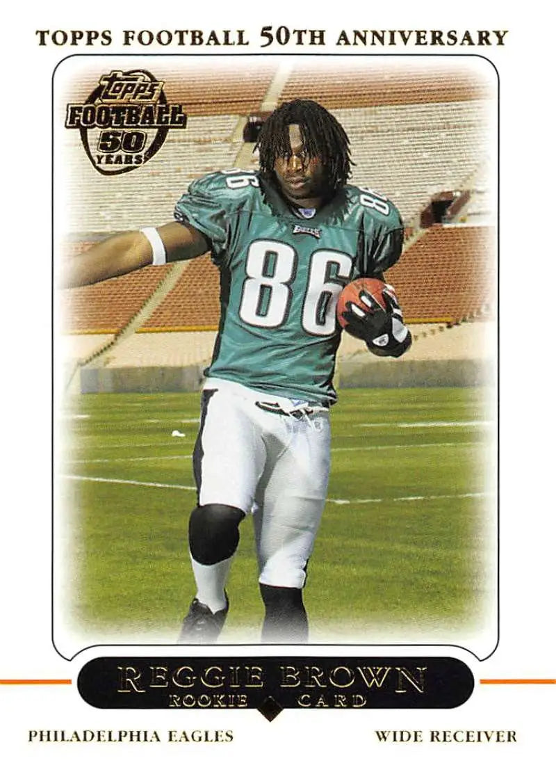 2005 Topps #410 Reggie Brown NM-MT RC Rookie Philadelphia Eagles Football Card - Football Card Single