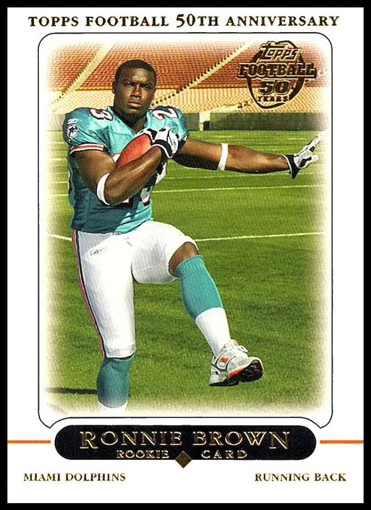 2005 Topps #411 Ronnie Brown NM-MT RC Rookie Miami Dolphins Football Card - Football Card Single