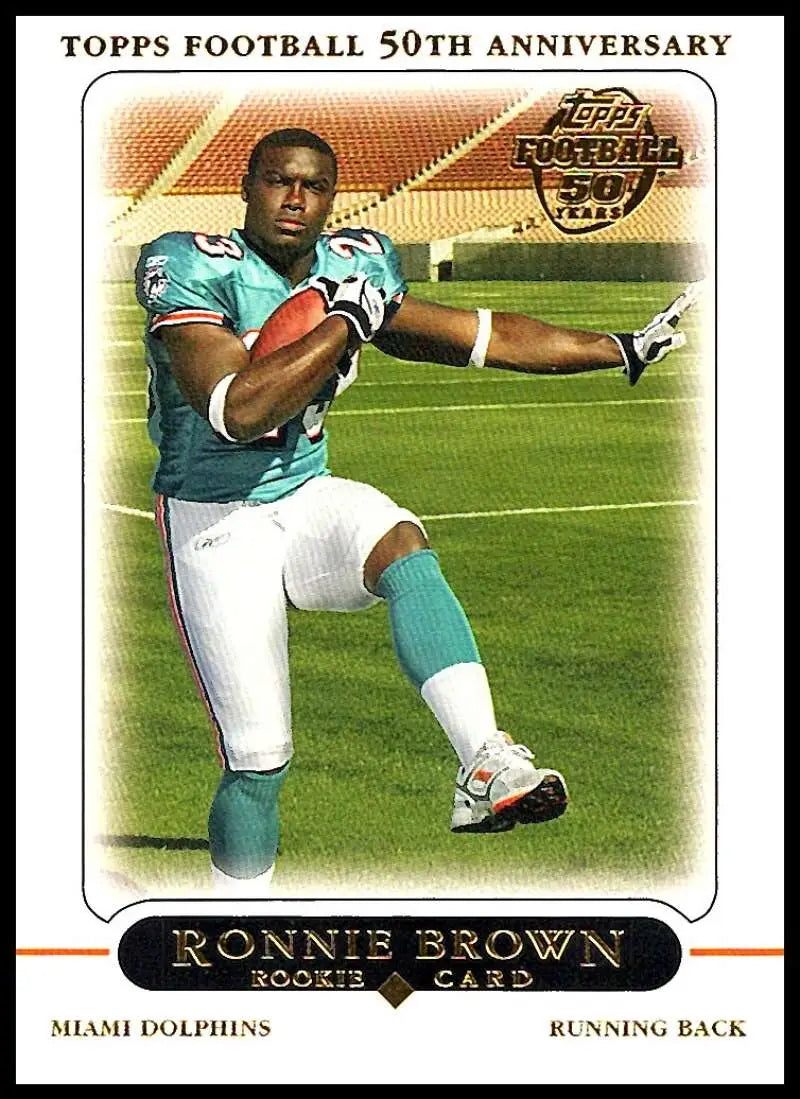 2005 Topps #411 Ronnie Brown NM-MT RC Rookie Miami Dolphins Football Card - Football Card Single