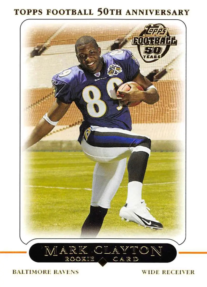 2005 Topps #414 Mark Clayton NM-MT RC Rookie Baltimore Ravens Football Card - Football Card Single