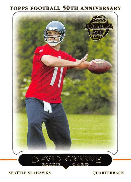 2005 Topps #419 David Greene NM-MT RC Rookie Seattle Seahawks Football Card