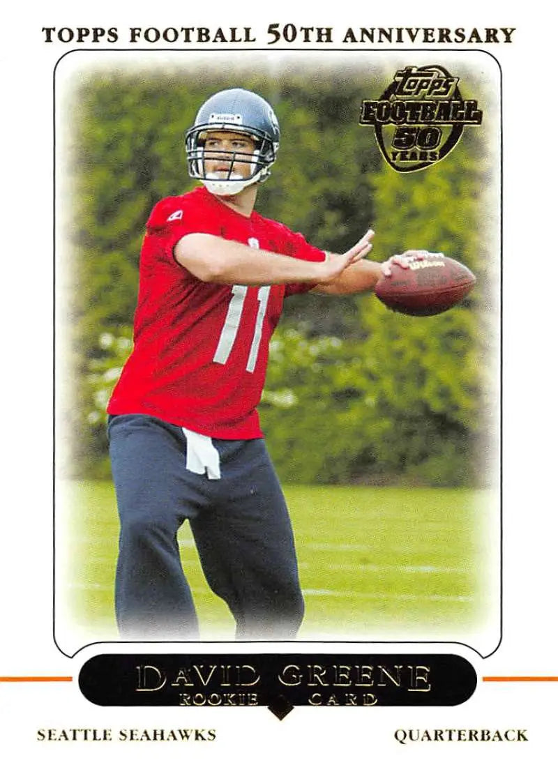 2005 Topps #419 David Greene NM-MT RC Rookie Seattle Seahawks Football Card