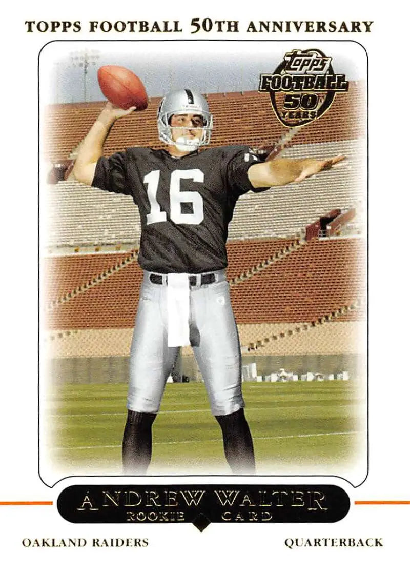 2005 Topps #436 Andrew Walter NM-MT RC Rookie Oakland Raiders Football Card - Football Card Single