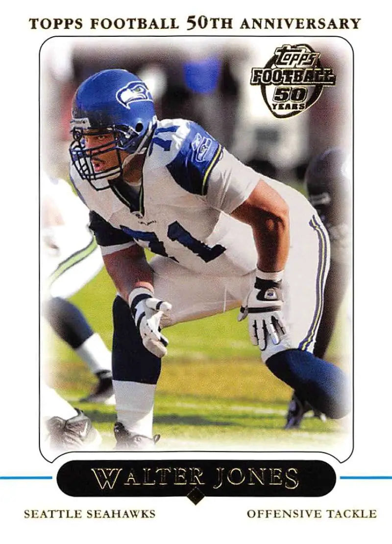 2005 Topps #46 Walter Jones NM-MT Seattle Seahawks Football Card - Football Card Single