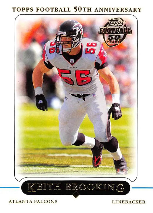 2005 Topps #5 Keith Brooking NM-MT Atlanta Falcons Football Card - Football Card Single