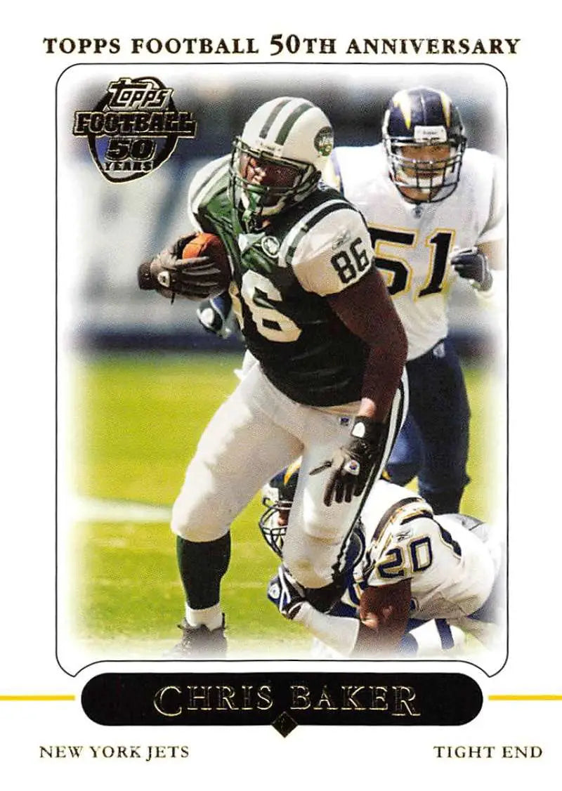 2005 Topps #50 Chris Baker NM-MT New York Jets Football Card - Football Card Single