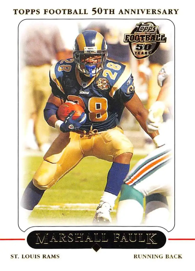 2005 Topps #52 Marshall Faulk NM-MT St. Louis Rams Football Card - Football Card Single