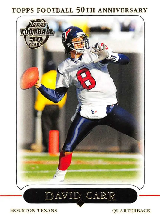 2005 Topps #55 David Carr NM-MT Houston Texans Football Card - Football Card Single